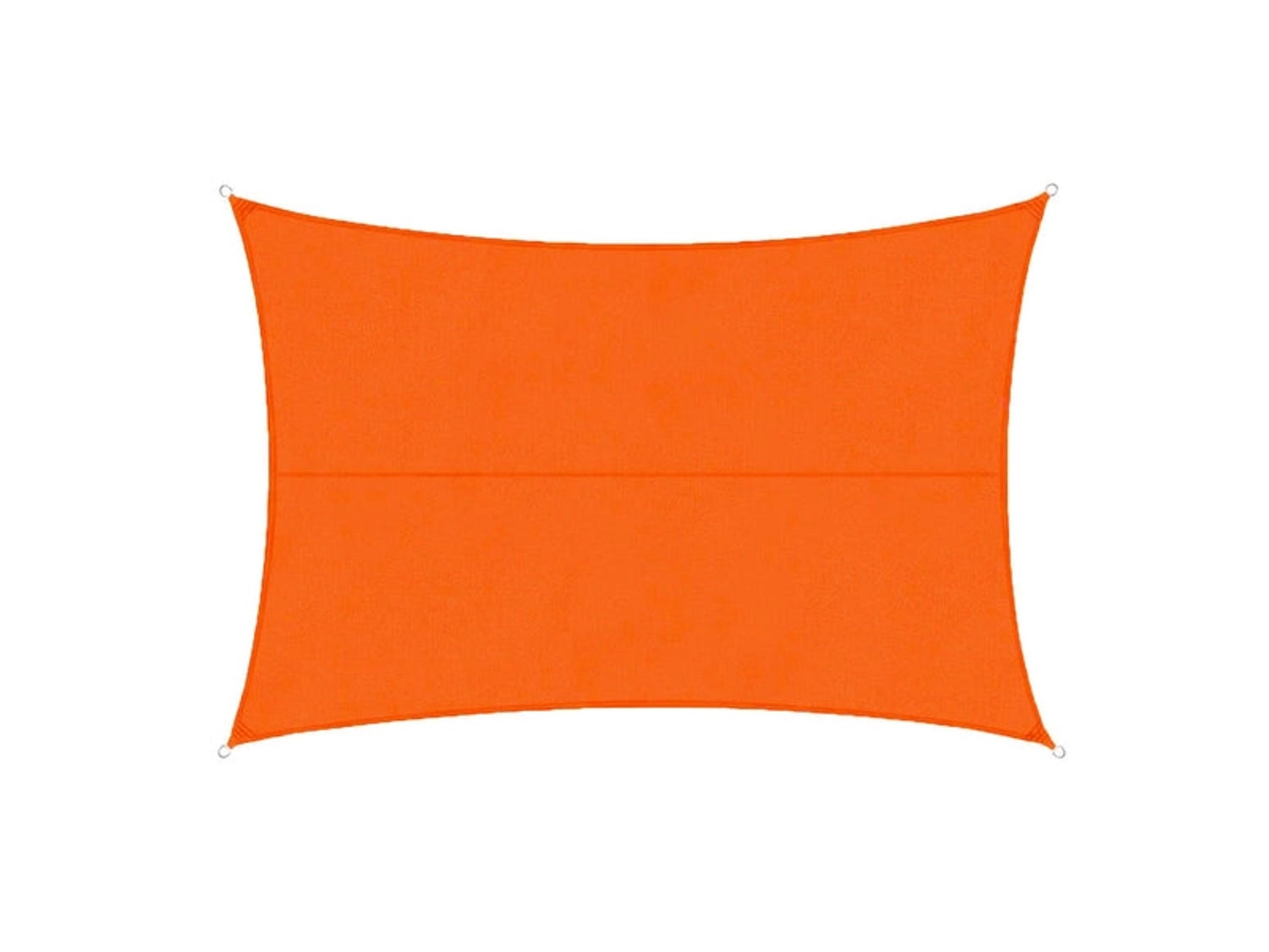 Waterafstotend rechthoekig parasoldoek - voor tuin, terras en balkon - oranje 3 x 3 m