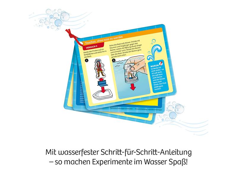 Kosmos Experimentierkasten Experimente für die Badewanne Spass mit Seifenboot, Wasserrad und Taucherglocke