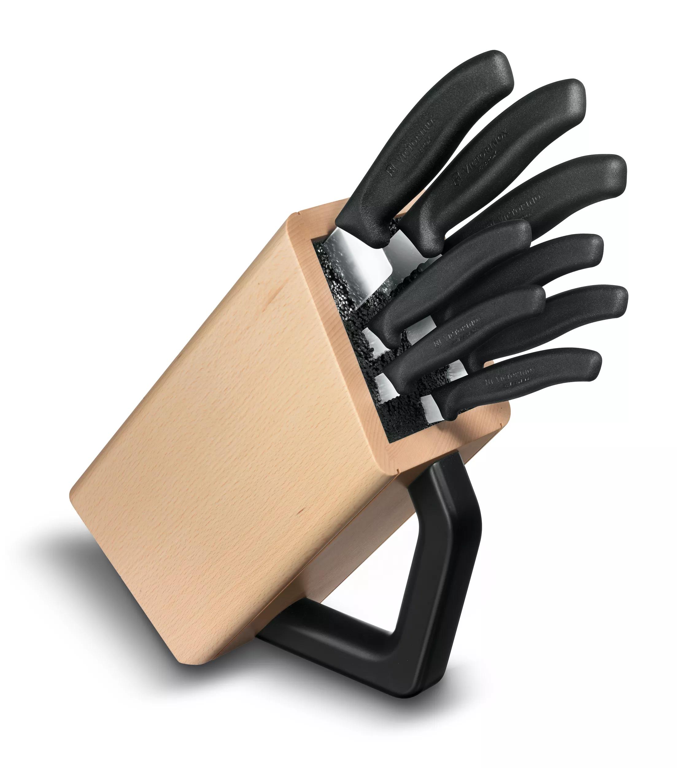 Swiss Classic Messerblock, 8-teilig-Buche