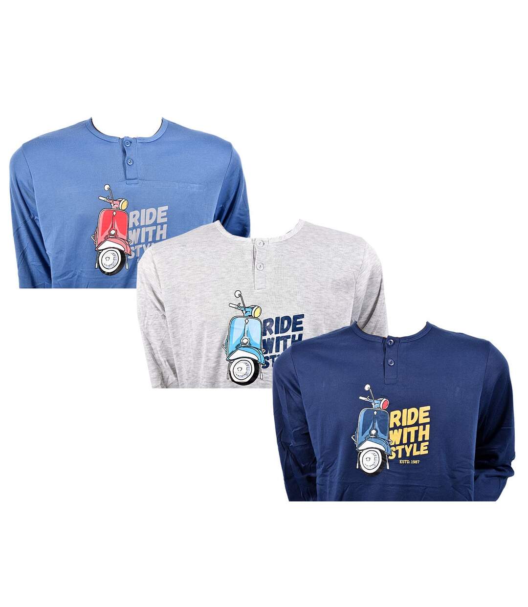 Pyjama Homme Long SWEET SECRET C2690 SCOOTER Pack de 3