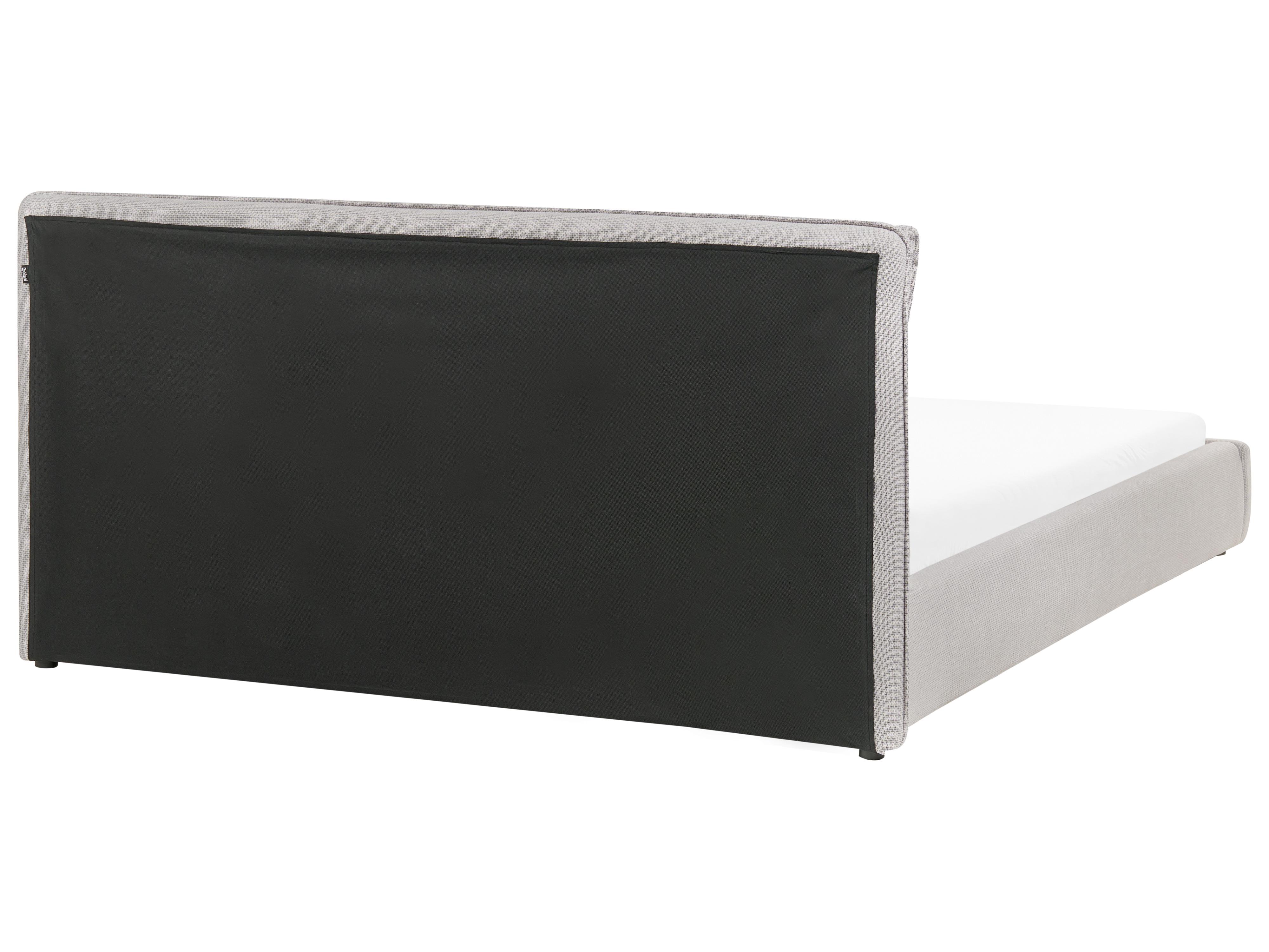 Bed Stof BAJONNA 180 x 200 cm Lichtgrijs