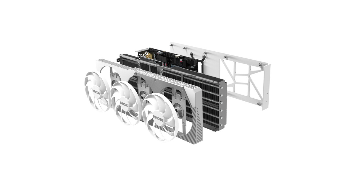 INNO3DGeForce RTX 5080 X3 OC WHITE grafische kaart  (Wit, DLSS 4, 3x DisplayPort, 1x HDMI 2.1, Tweedekans)
