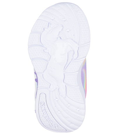 Skechers Sko m. Lys - Unicorn Chaser - Lavender/Multi