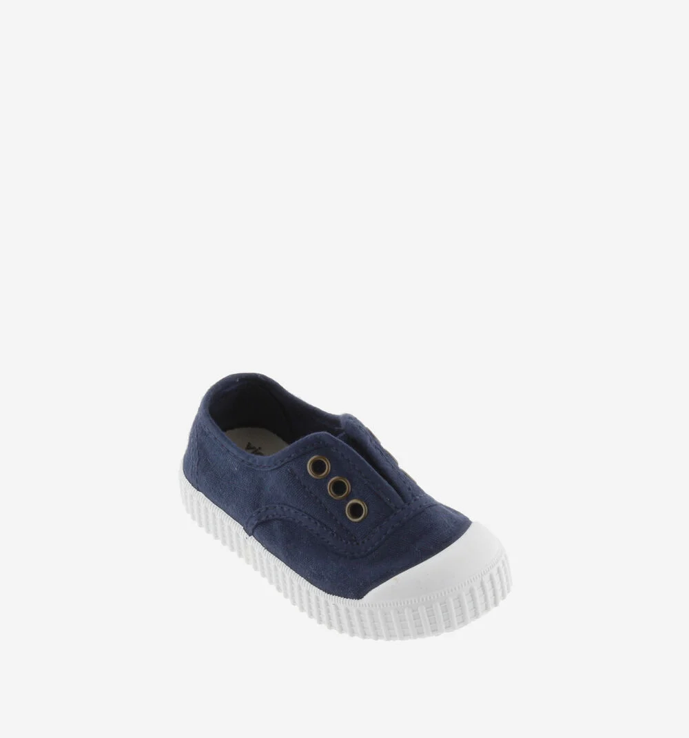 1915 INGLESA TENNIS TOILE DREC® ÉLASTIQUE Baskets en toile avec élastique pour enfant MARINO