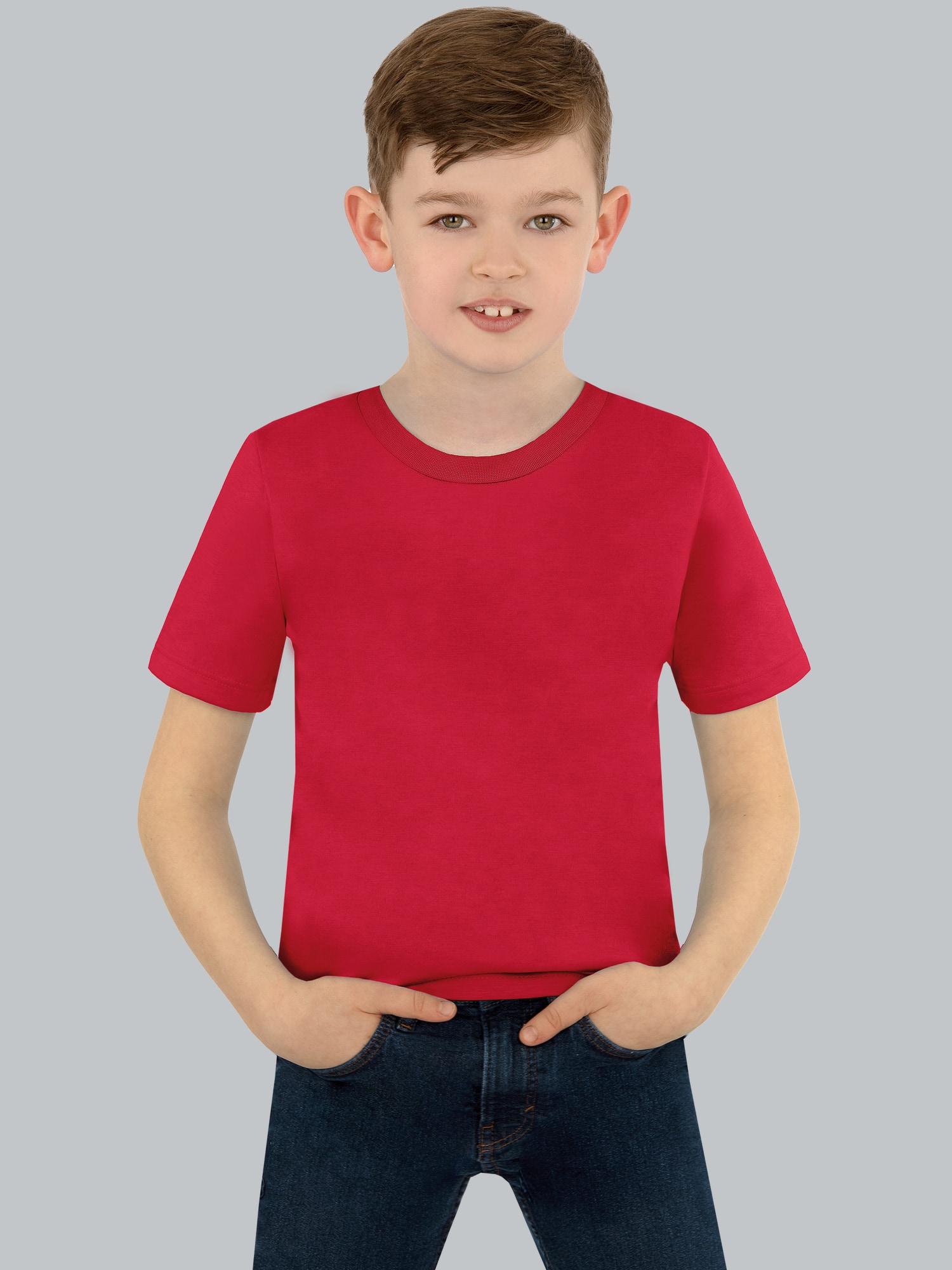 T-Shirt aus 100% Baumwolle Kirsch