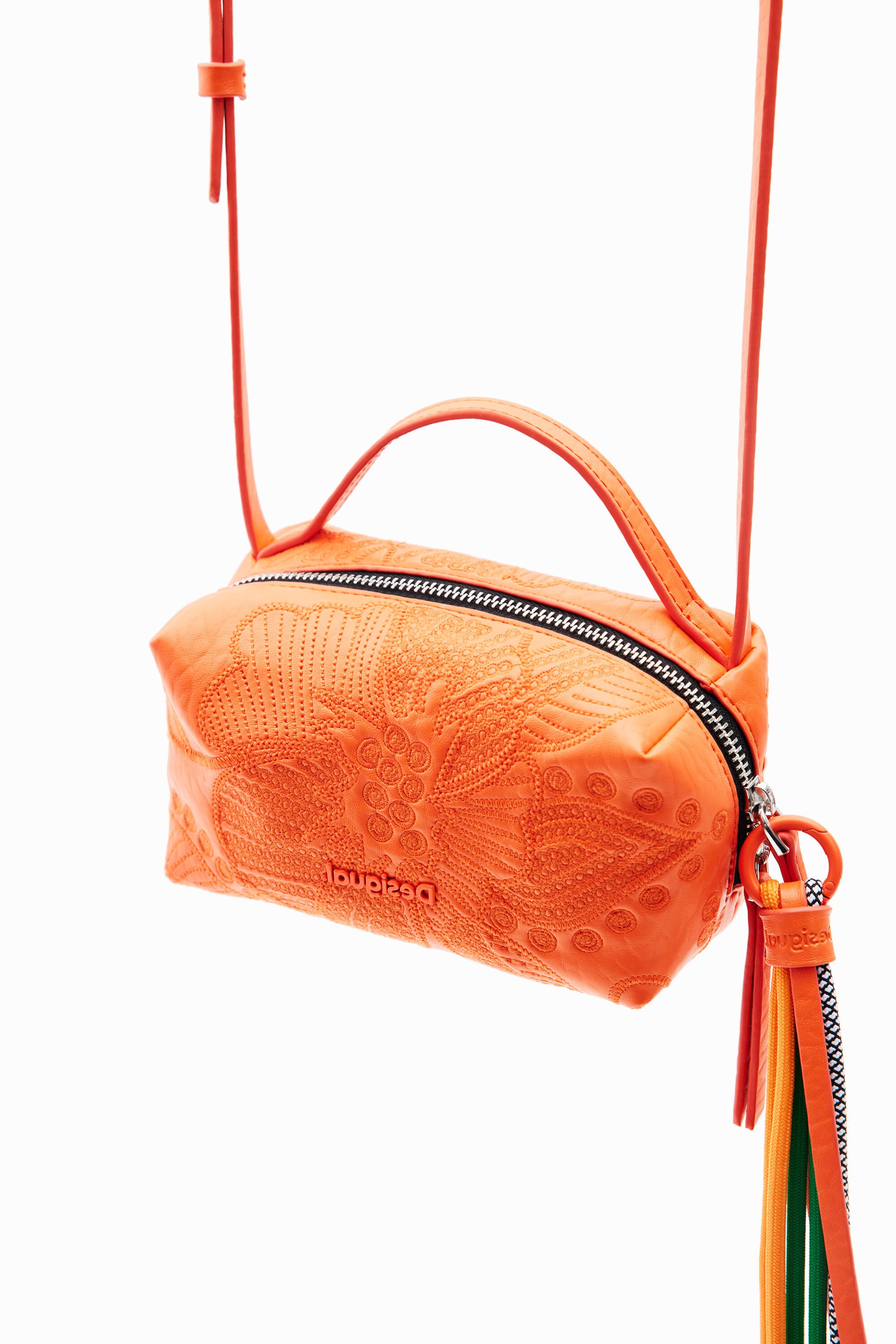 Mini sac à bandoulière fleurs brodées
