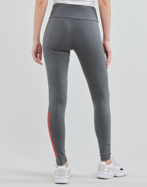 Adidas Sportswear - LIN Leggings - dark grey heather/vivid red