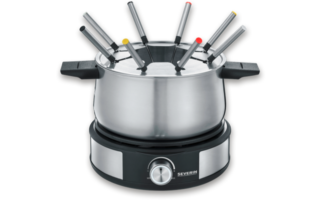 Severin FO 2471 Fondue Crêpes Kombi 1500 W schwarz