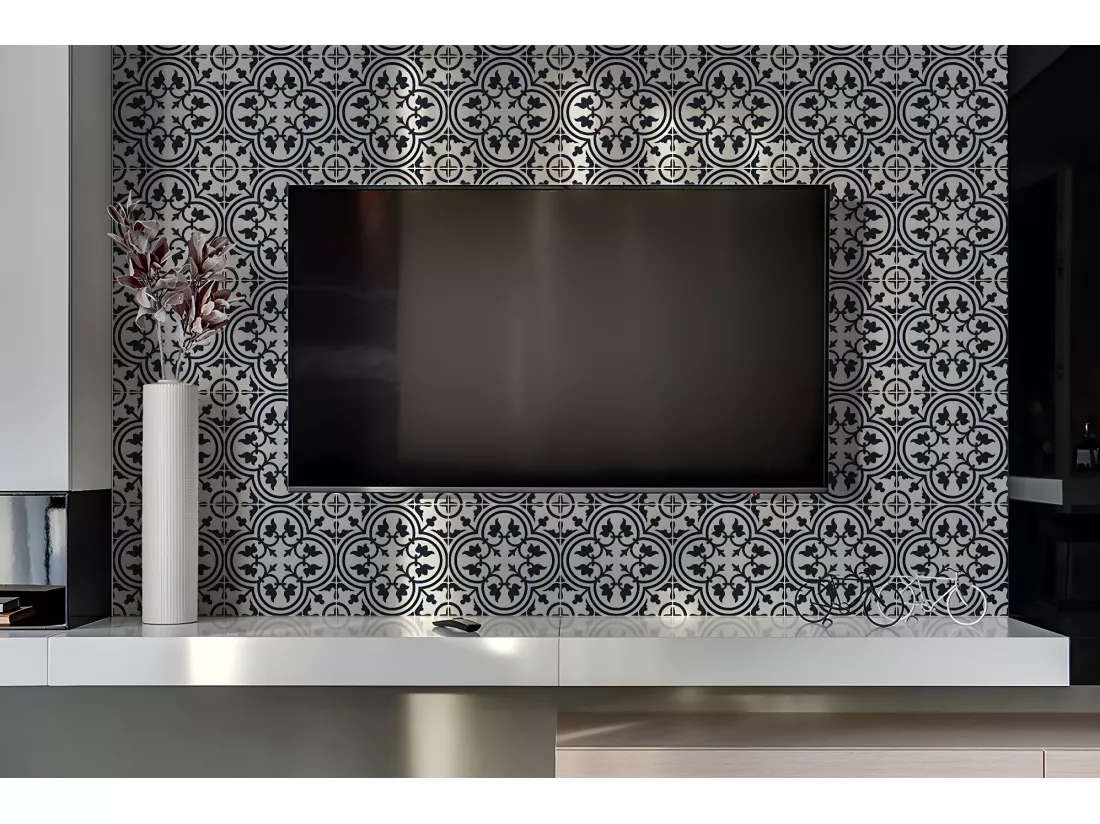 Panneaux muraux en vinyle, Planches en vinyle adhésives - 100x50 cm - Modèle de plante
