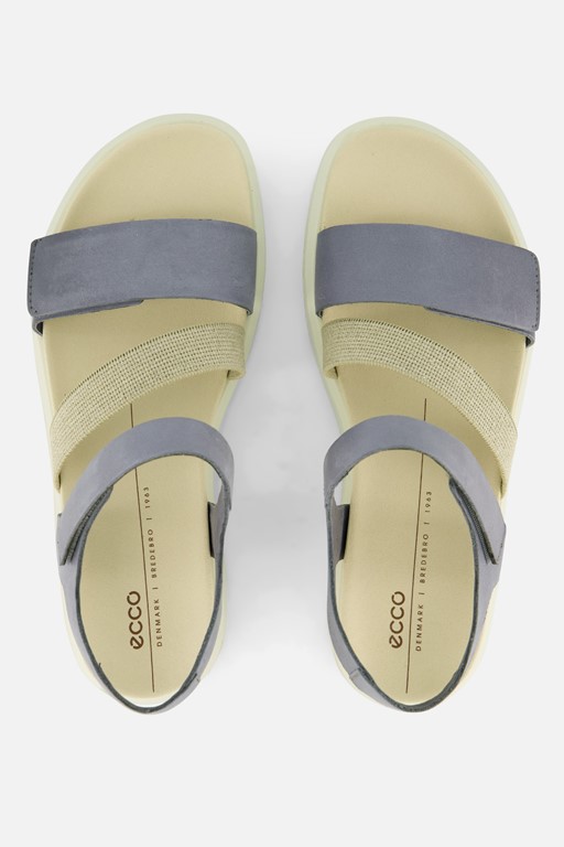 Ecco Flowt W Sandalen blauw Leer