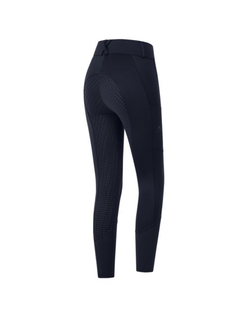 Elt Rijbroek Essential Silicone Hoge Taille Donkerblauw - Ruiterkleding