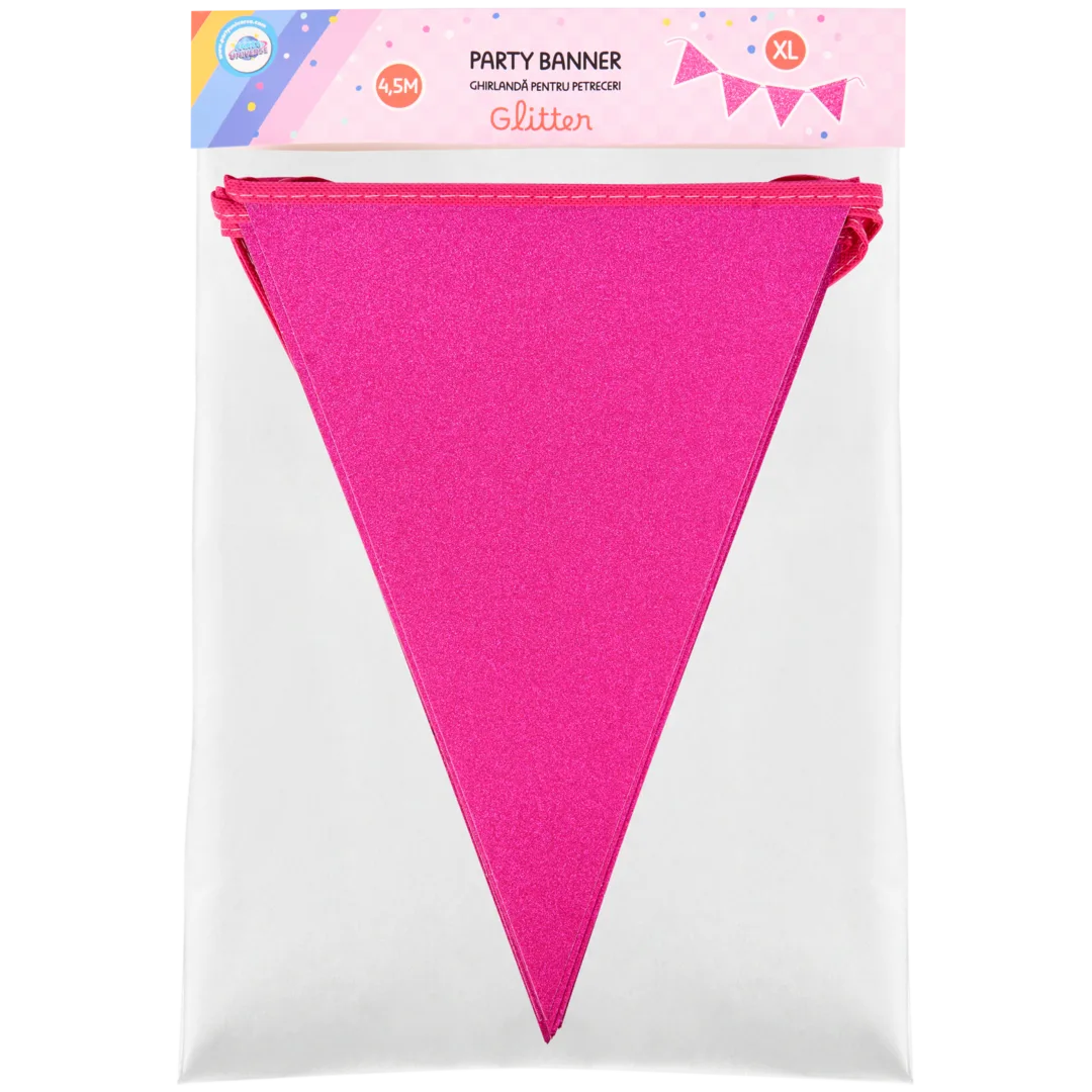 Party Universe vlaggenlijn met glitter Diverse varianten