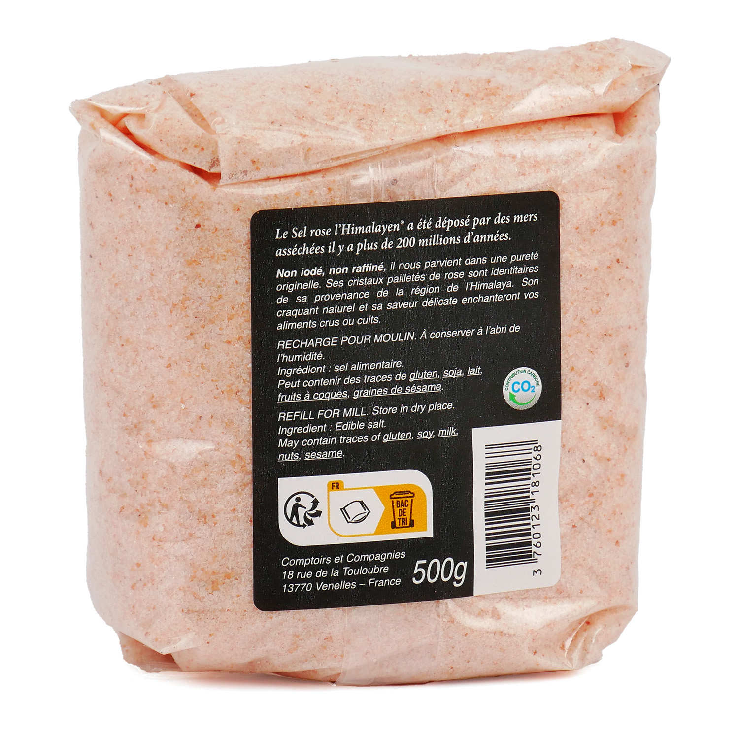 Sel rose fin de l'Himalaya en sachet