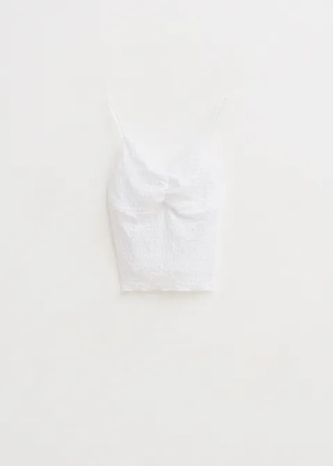 Kanten singlet wit (WIT)