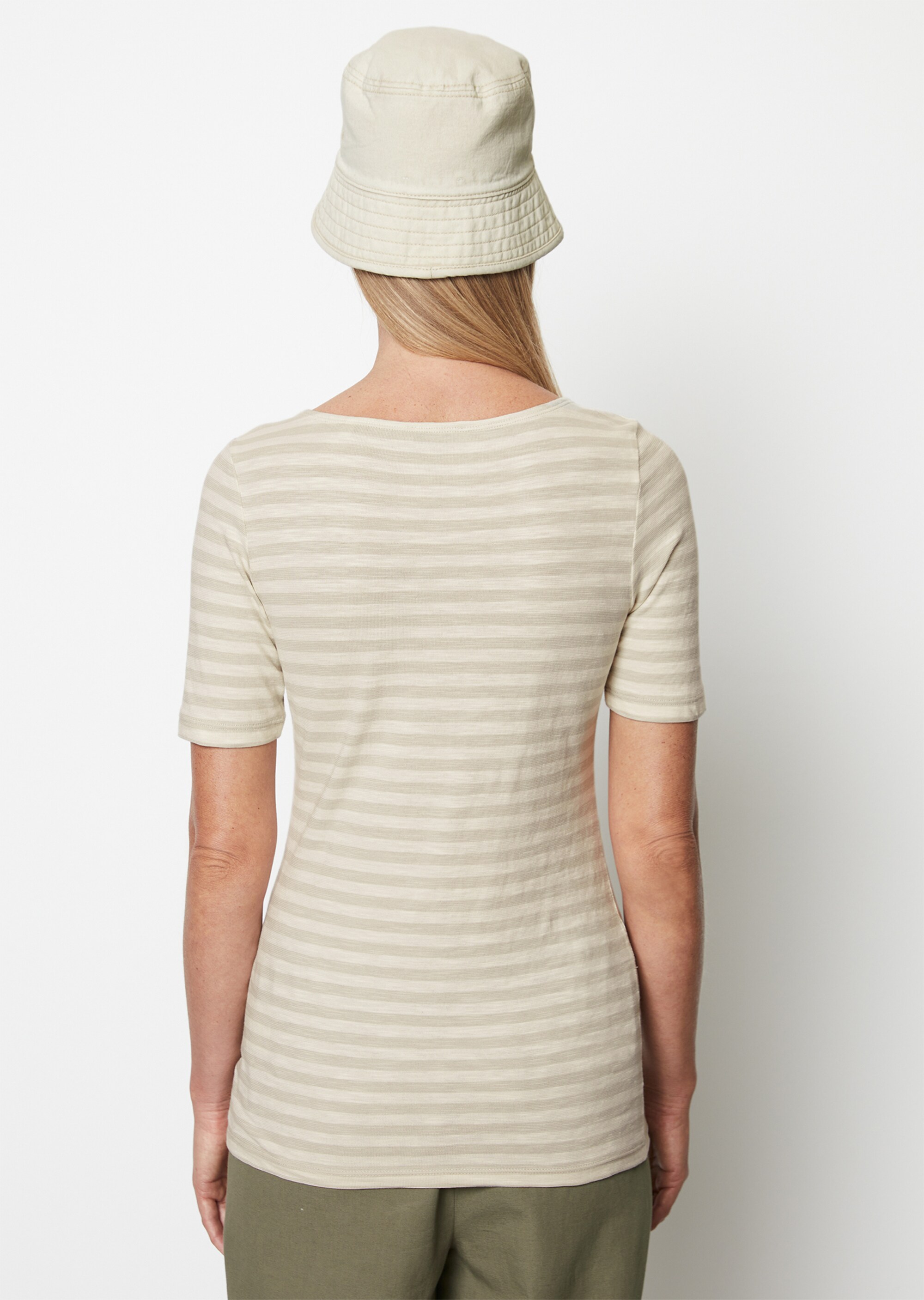 Gestreiftes T-Shirt slim aus Organic Cotton-Jersey