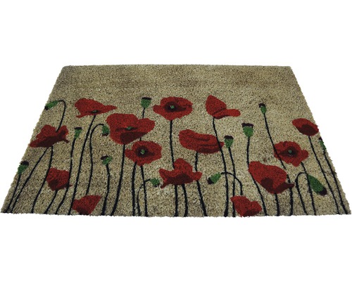Kokosmat klaproosbloesem 45x75 cm