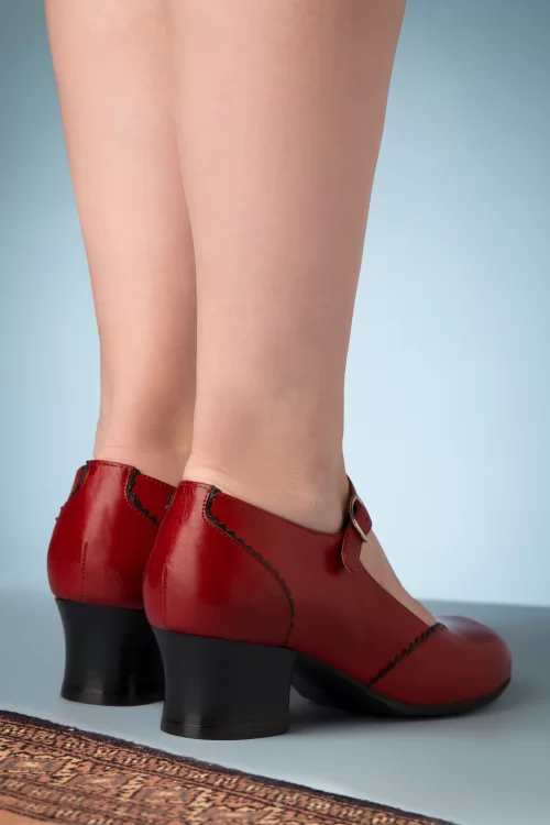 Miz Mooz Fayette Mary Jane Pumps in dieprood