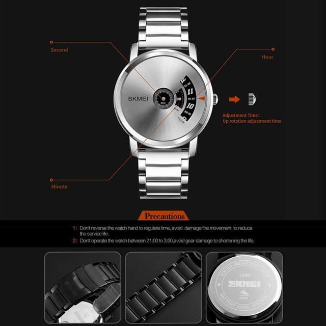 Vandtæt Quartz Metal Armbåndsur Armbåndsur Ur
