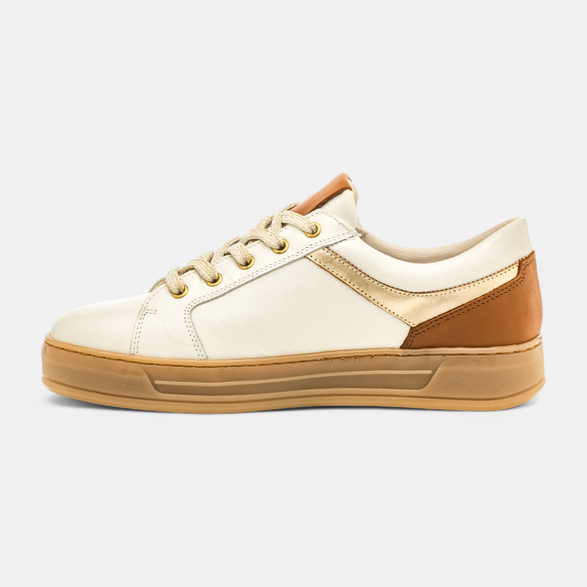 Baskets basses Femme en cuir blanc