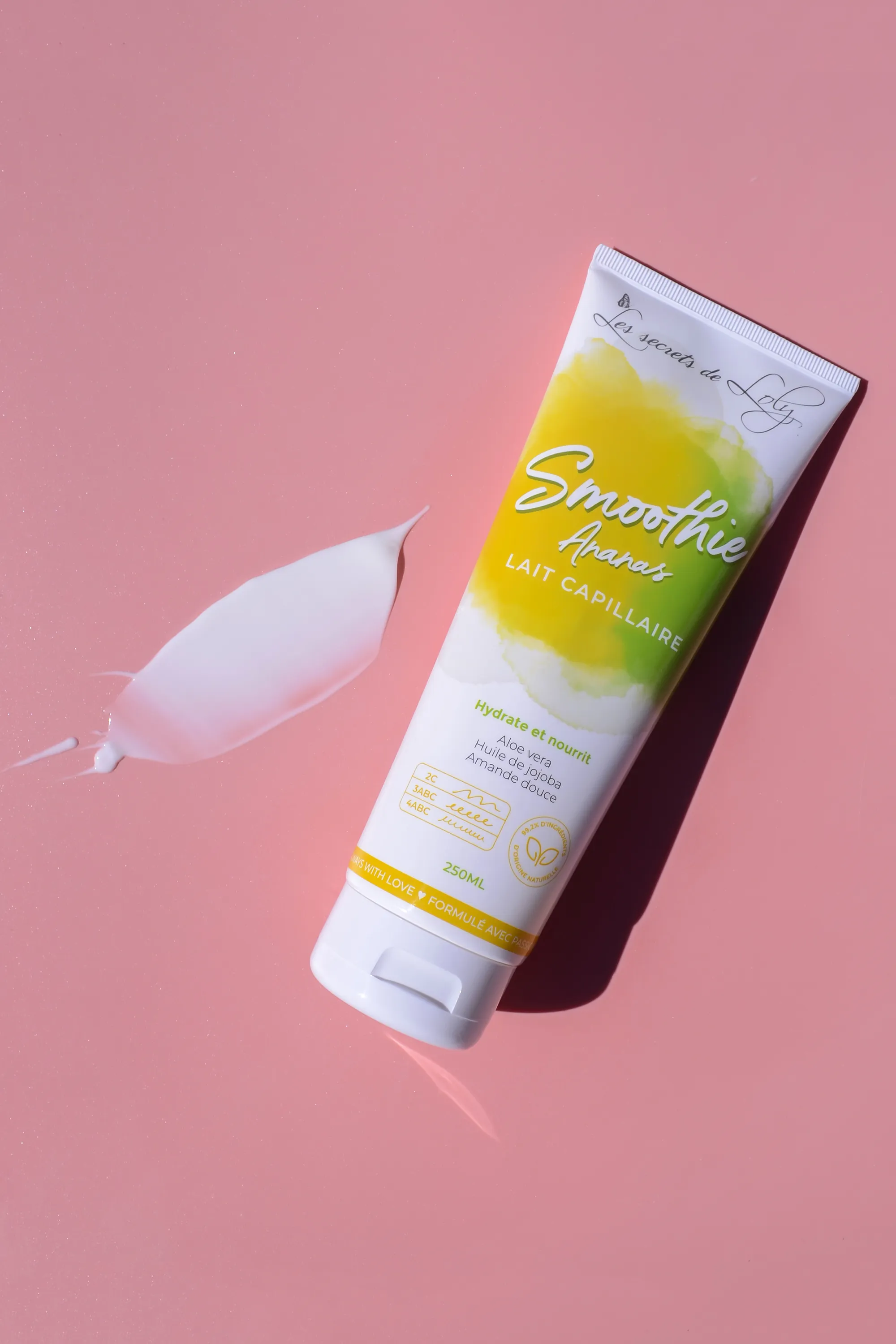 Les Secrets de Loly Lait capillaire hydratant smoothie Ananas-250 ml