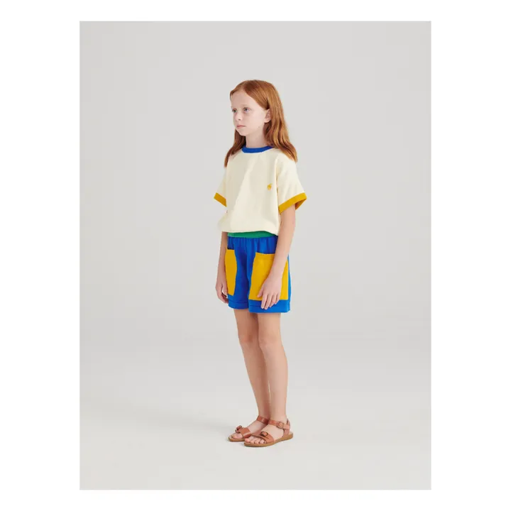True Artist Short Maille Colorbloc | Bleu