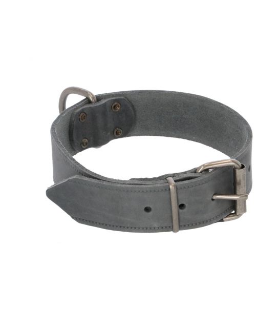 Adori Halsband Vetleder Met Print Grijs - Hondenhalsband