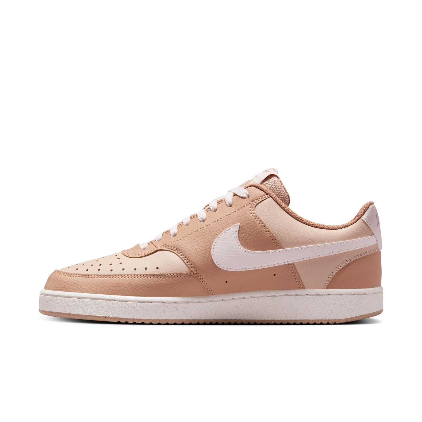 Nike Court Vision Low Sneakers Bruin Lichtbruin Wit