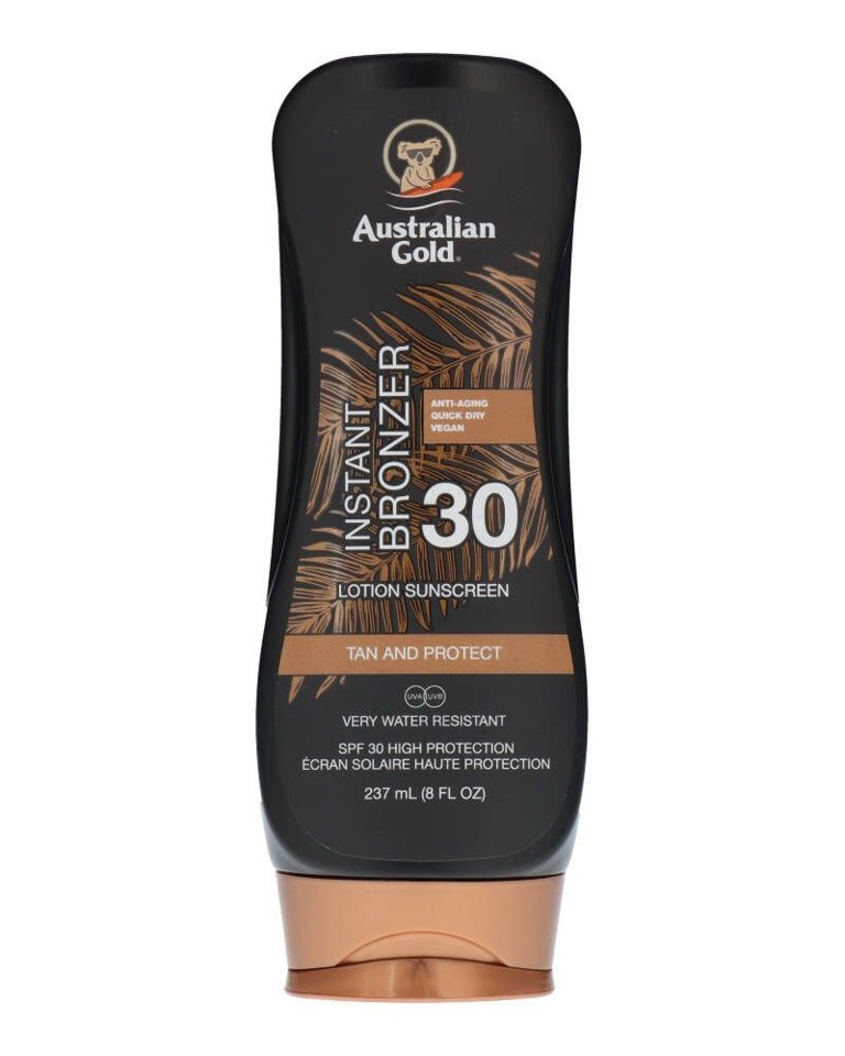 Australian Gold - Sunscreen Lotion with Bronzer SPF 30 237 ml - Solcreme