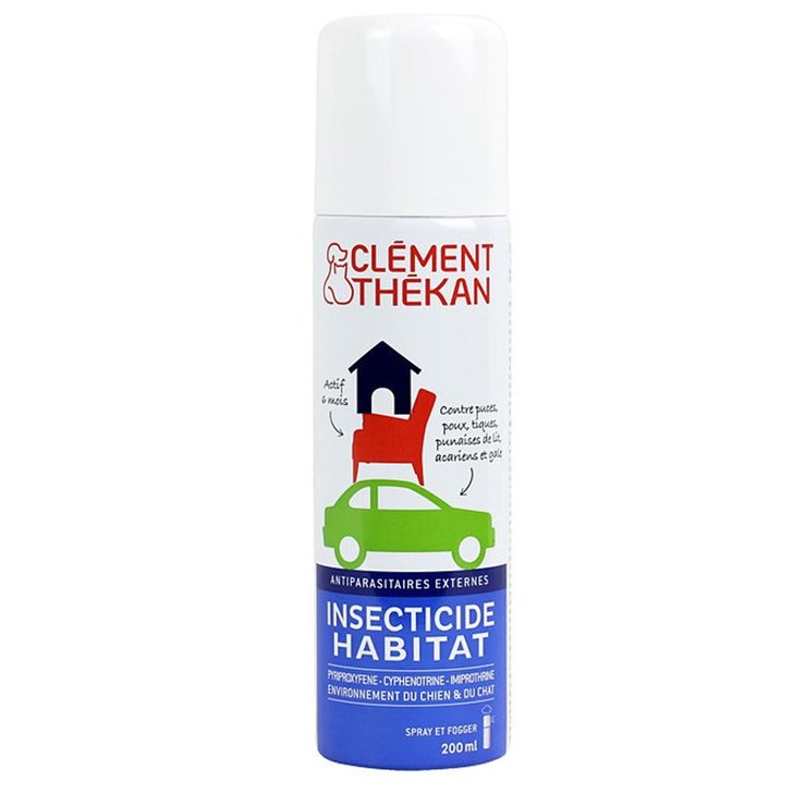 Insecticide Habitat Anti-puces et Anti-acariens 200ml 200 ml Clement-Thekan