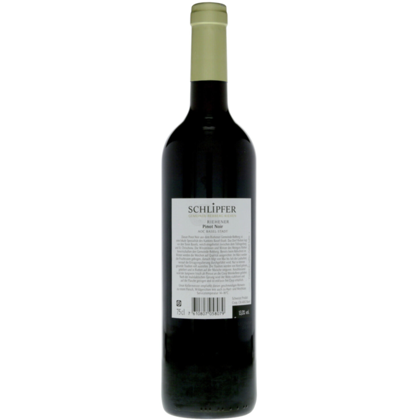 Basel AOC Schlipfer Riehener Blauburgunder -75cl
