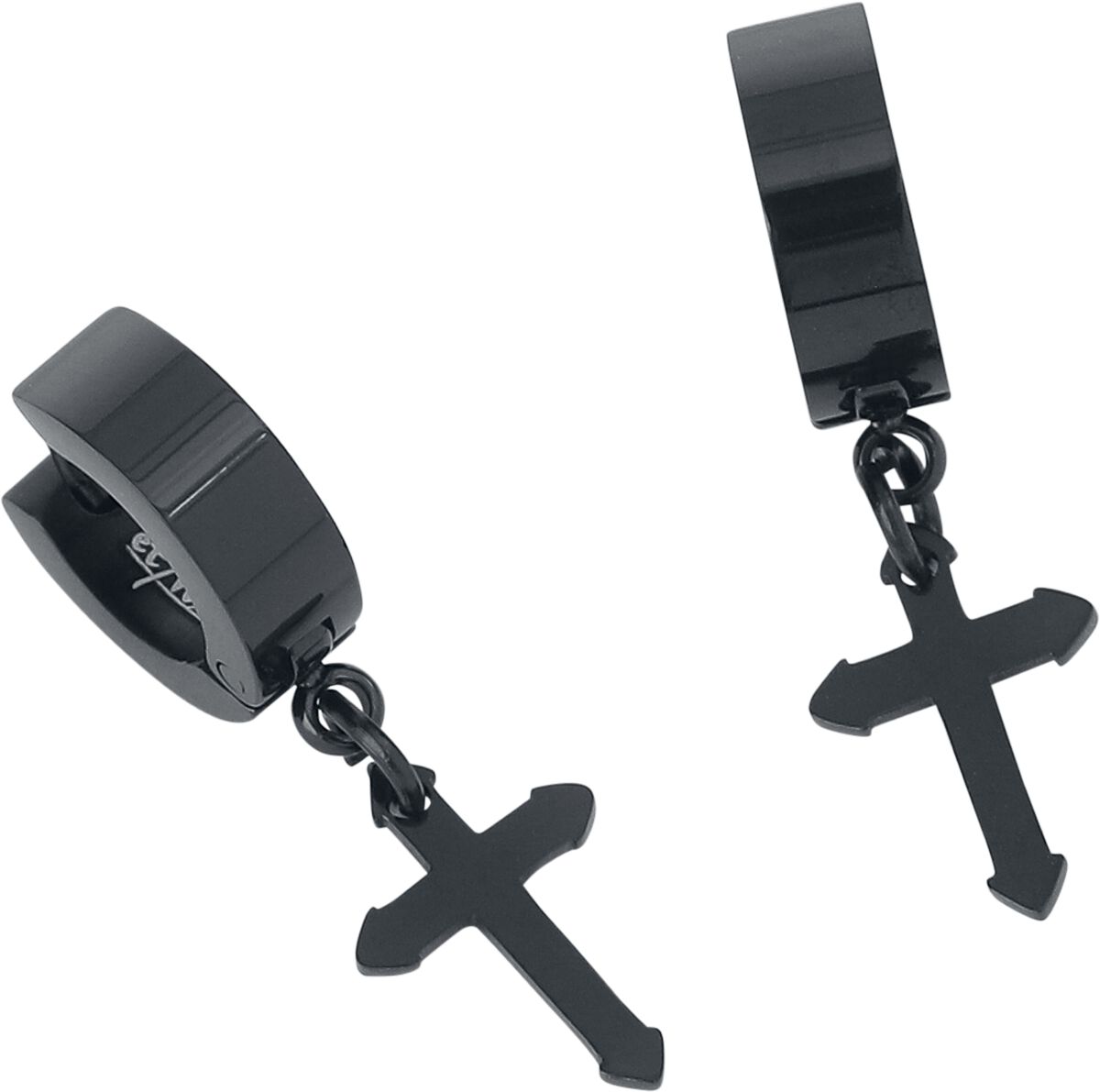 Créoles Croix | etNox Boucles d'oreilles