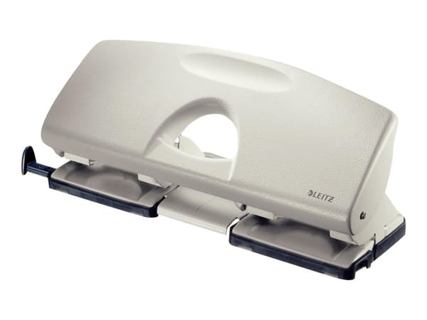 Leitz - Hullstanser - 25 ark / 2.5 mm - 4 hull - stål - grå