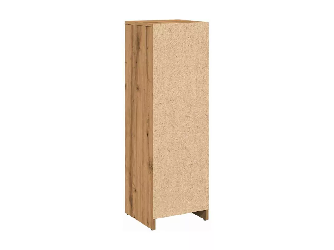 Armoire de bain chêne artisanal 30x30x95 cm bois d'ingénierie