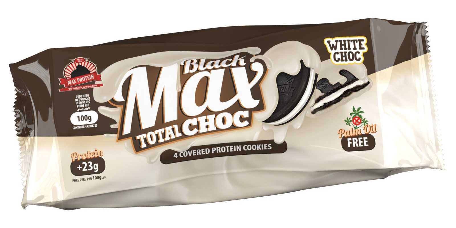 Max Protein Black Max Total Choc Cookies 100 mg