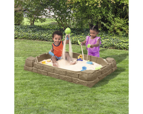 Step2 Play & Store zandbak, kunststof, 107 x 71 x 28 cm, bruin