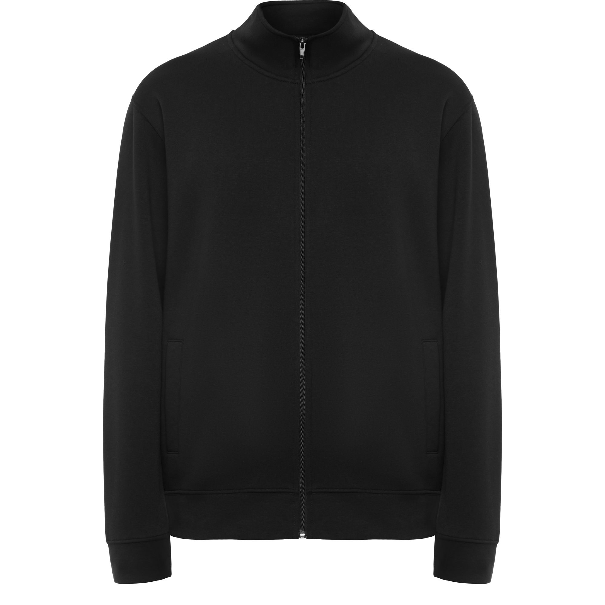 Roly CQ6439 - ULAN Sweat  avec encolure montante et zip au ton