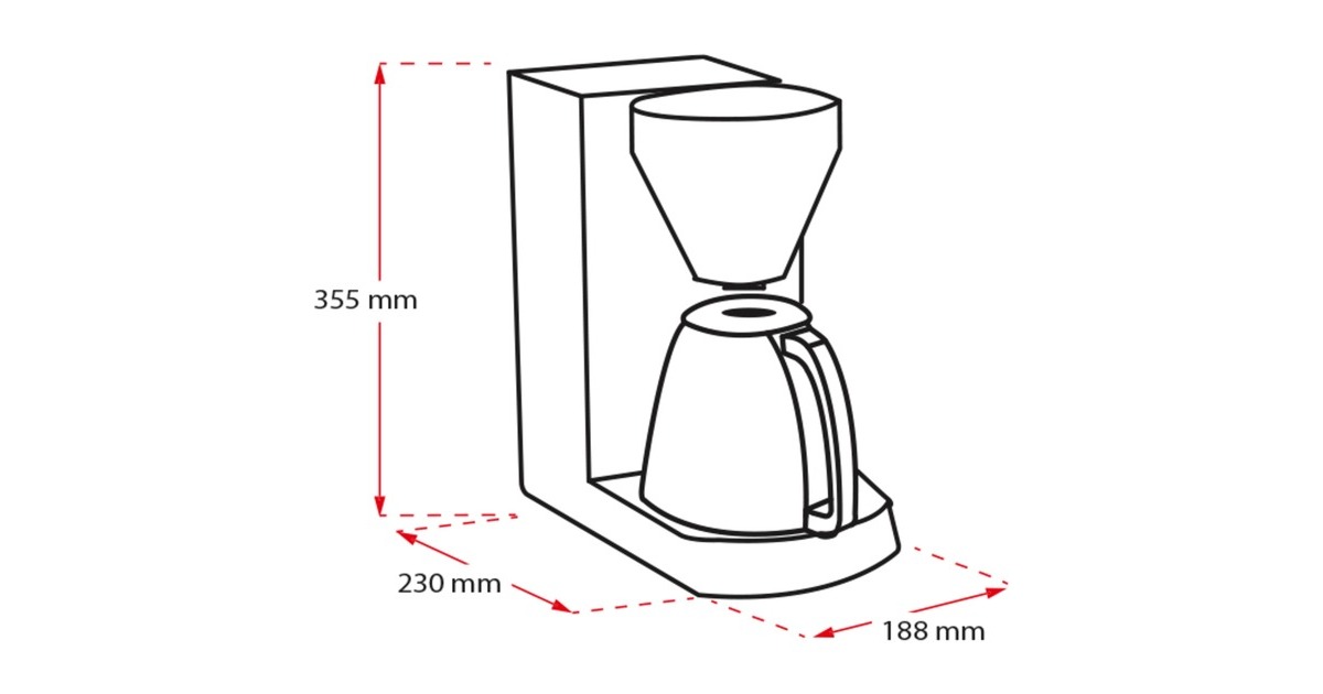 MelittaEnjoy Therm koffiefiltermachine  (Zwart)