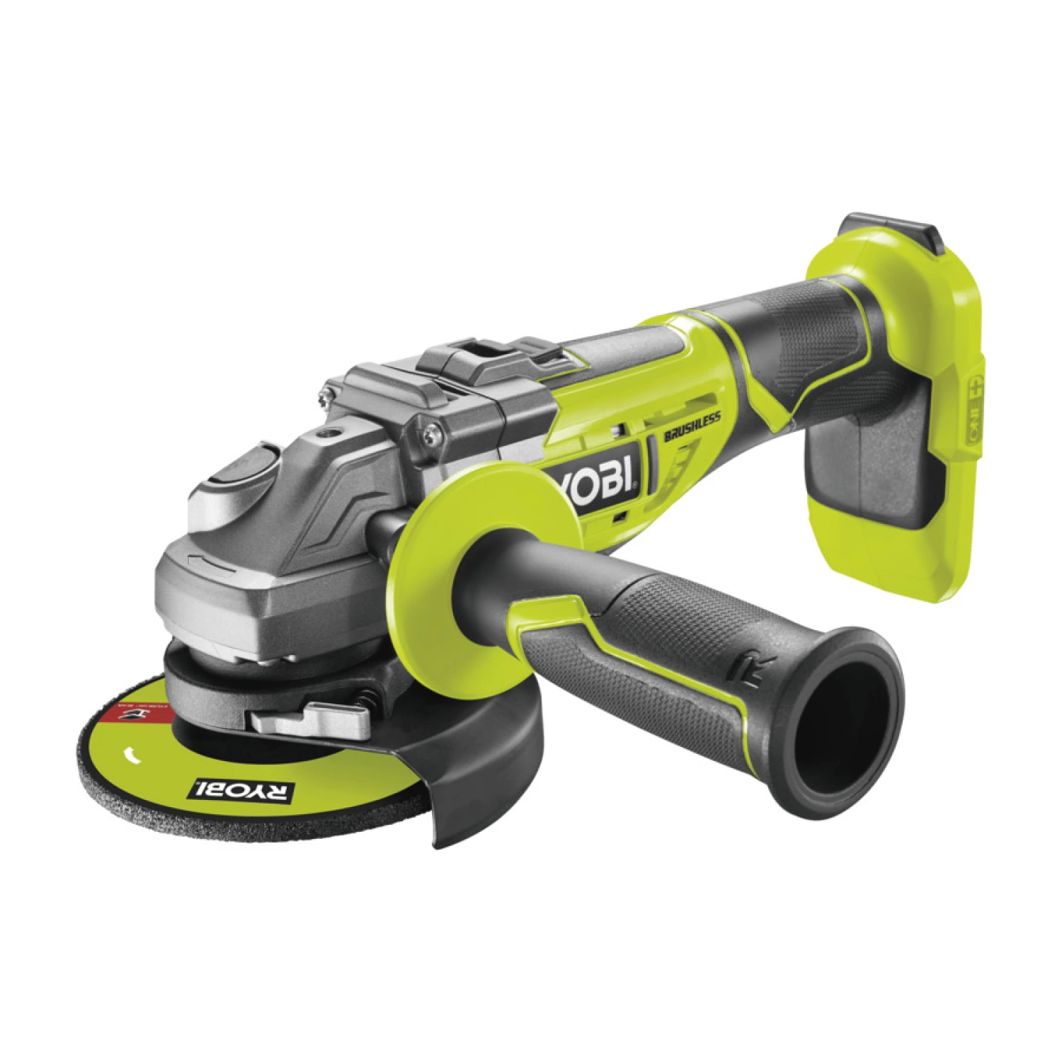 Ryobi R18AG7-0 ONE  18V Li-Ion accu haakse slijper body - 125mm - koolborstelloos