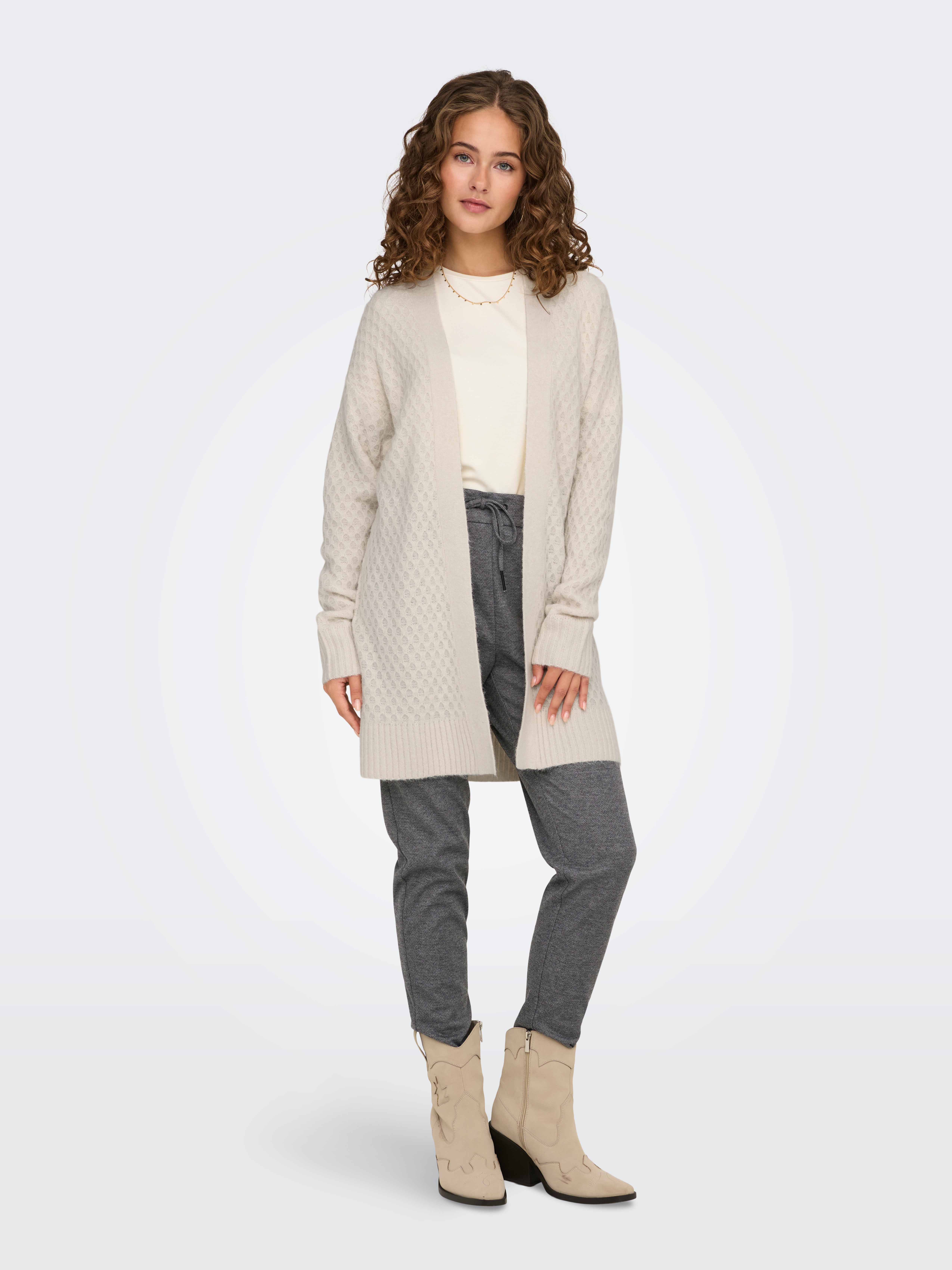 JDYBIGUM Strickpullover Whitecap Gray