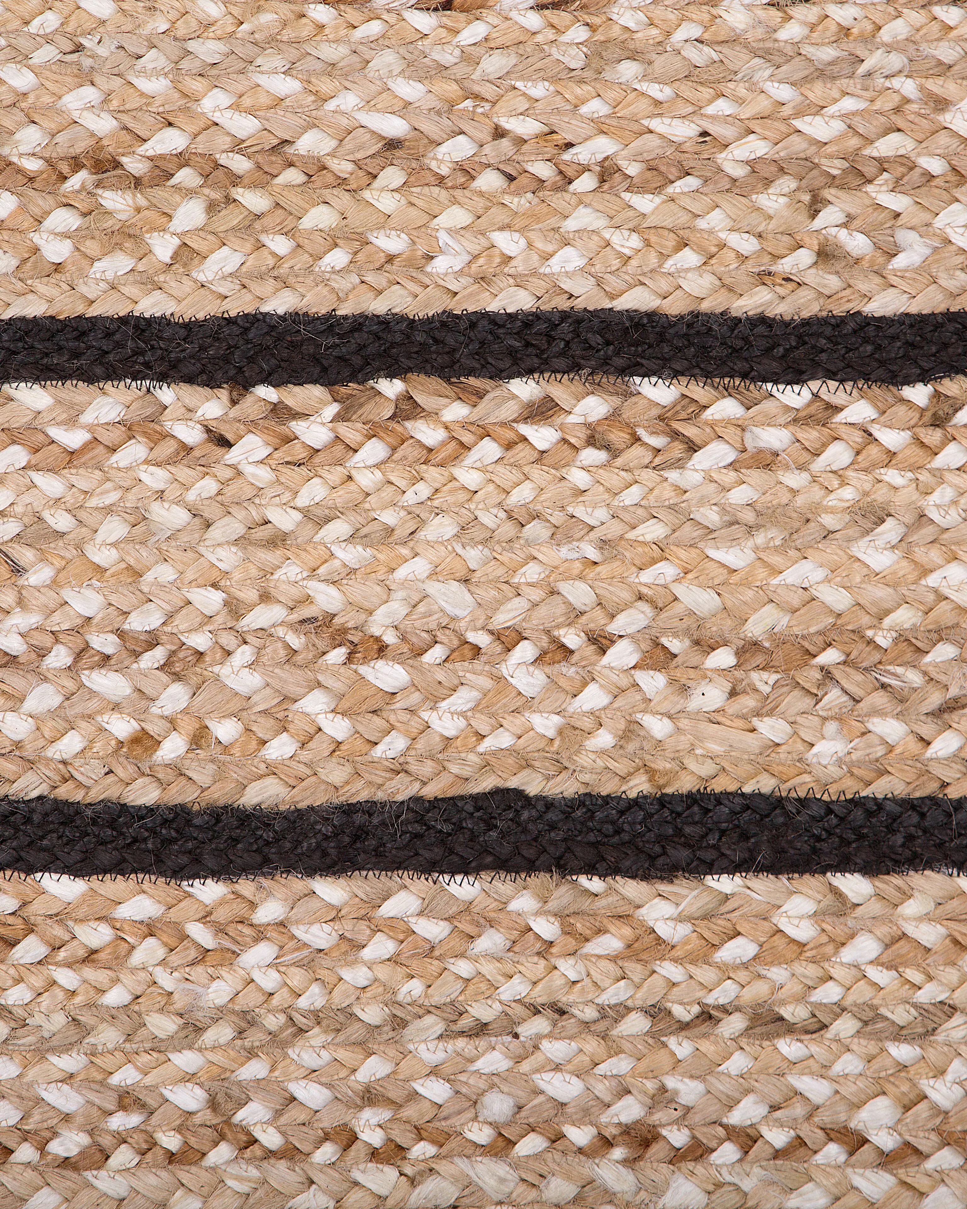 Vloerkleed KARADONA Beige 140 x 200 cm Jute