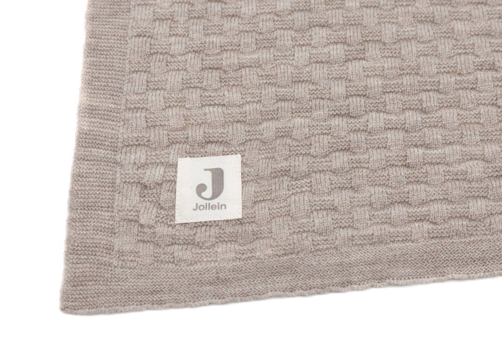 baby ledikantdeken 100x150cm Weave Knit Merino wool - Funghi