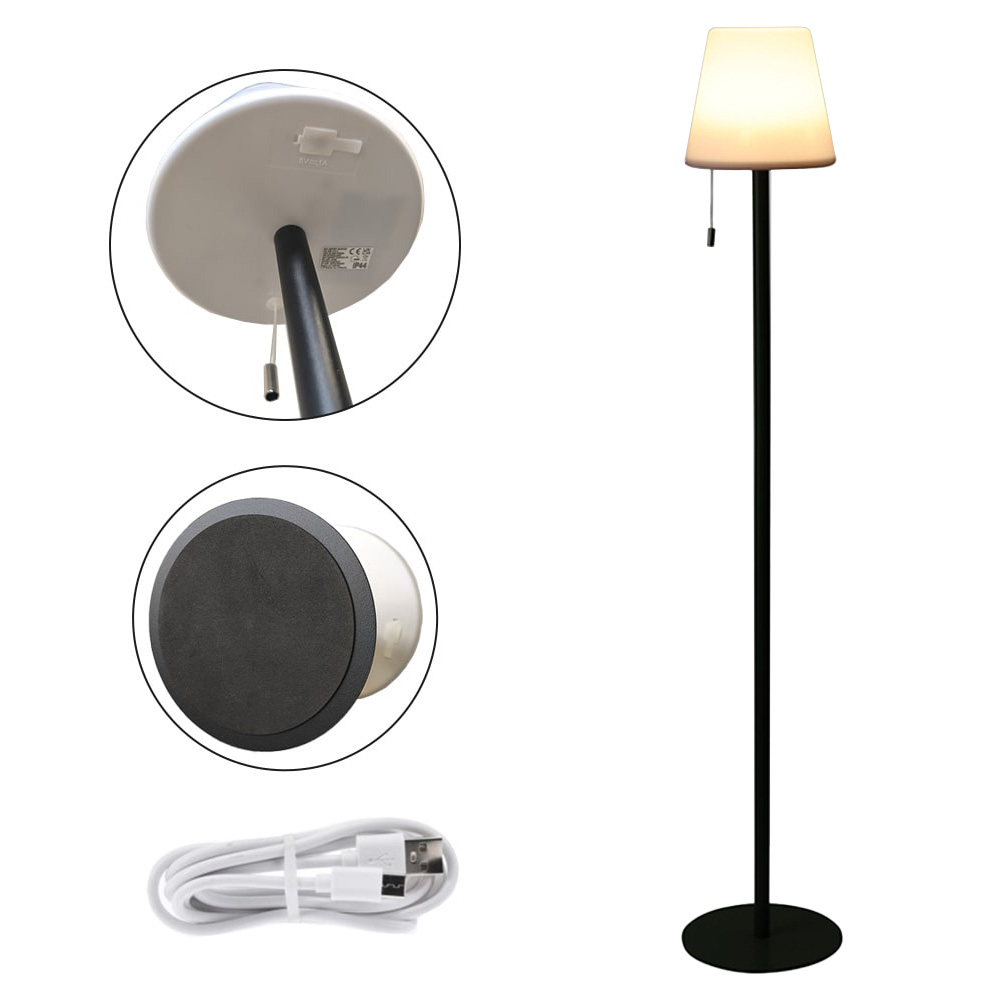Lampe à pied d'ambiance multicolore LED rechargeable