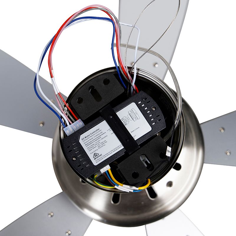Plafondventilator staal met afstandsbediening incl. LED - Malaki