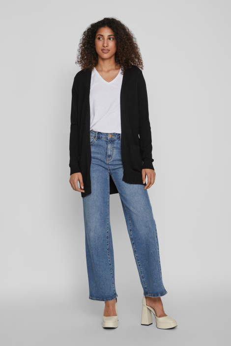 Vila zwarte dames vest