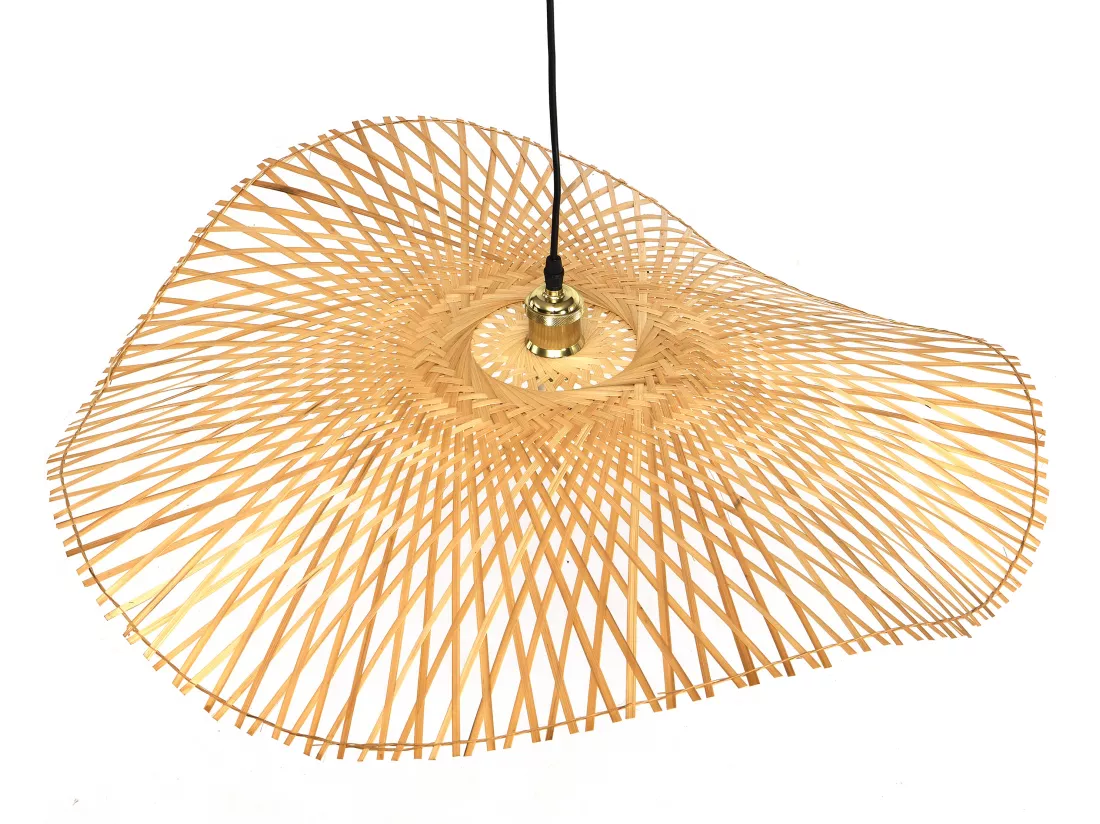 Suspension en bambou - D.80 x H.120 cm - Naturel clair - JURUA