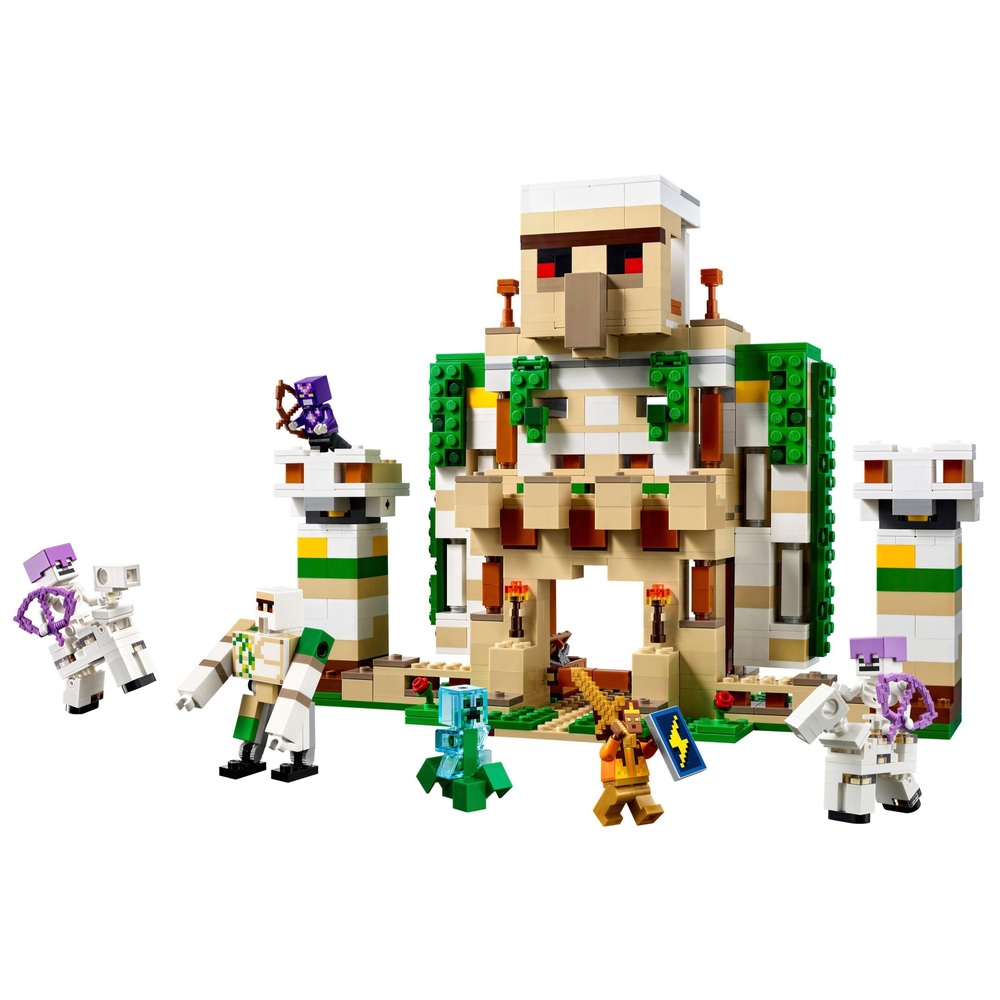 LEGO Minecraft 21250 Die Eisengolem-Festung 2-in-1 Burg-Spielset