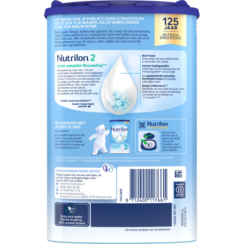 Nutrilon 2 opvolgmelk baby 6-10 maanden