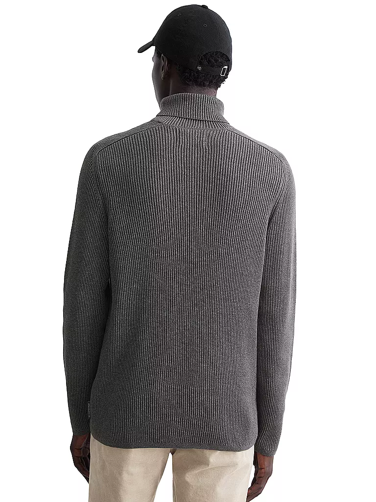 MARC O'POLO Rollkragenpullover grau