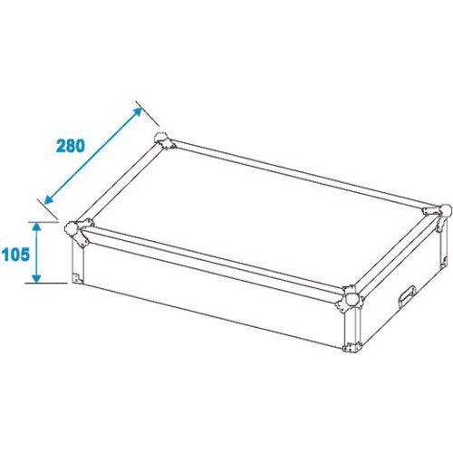 Omnitronic MCA-19 4U 19 inch topload flightcase