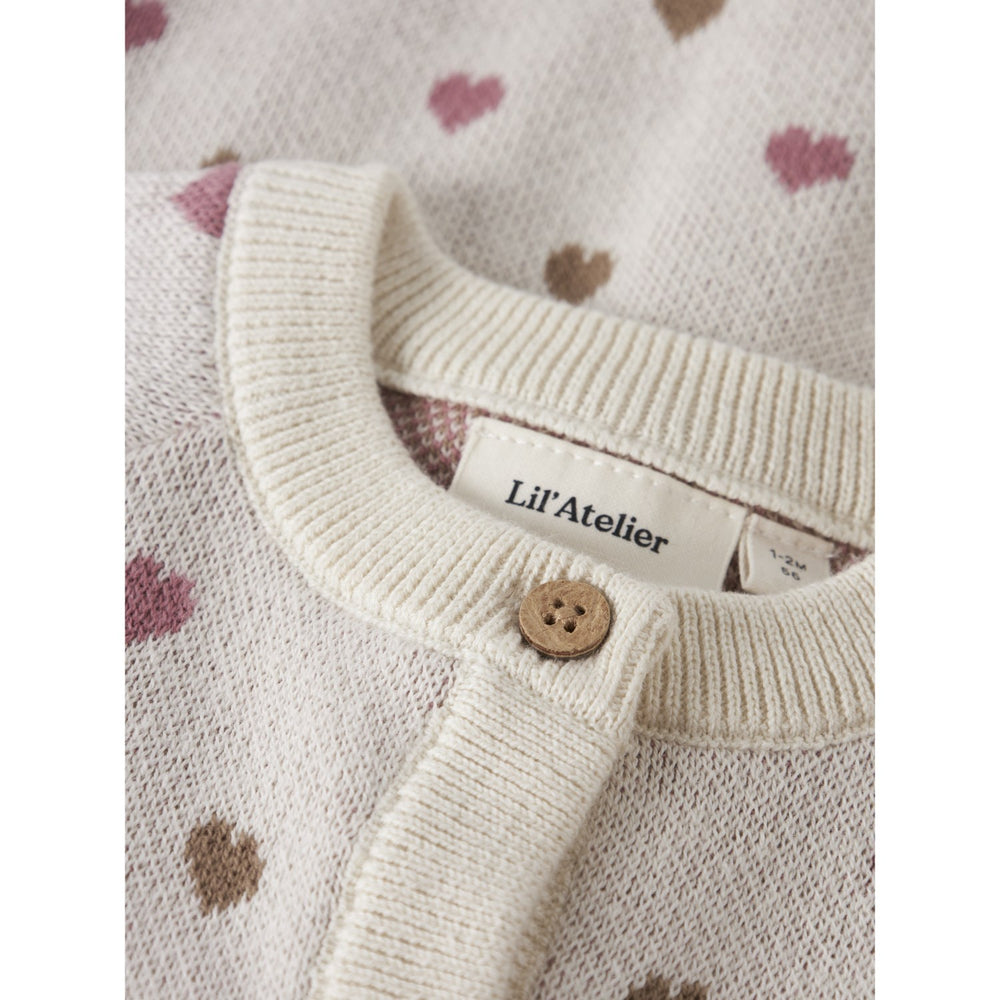 Køb Lil'Atelier Turtledove Sepia Tint Nbfsaran Ls Strik Card Heart Lil
